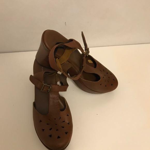 Korks by Kork Ease Brown Leather Platform Sandals size 7 - Picture 15 of 16